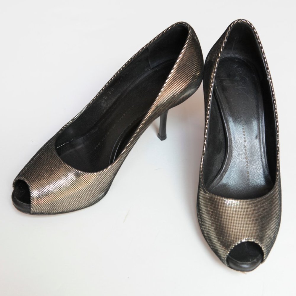 Giuseppe Zanotti HIGH HEEL Gold PRINT LEATHER EU6